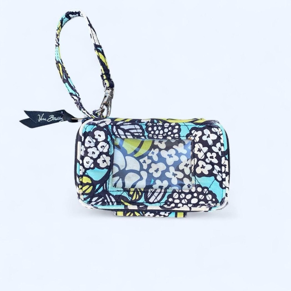 Vera Bradley Quilted Wristlet with Floral Pattern